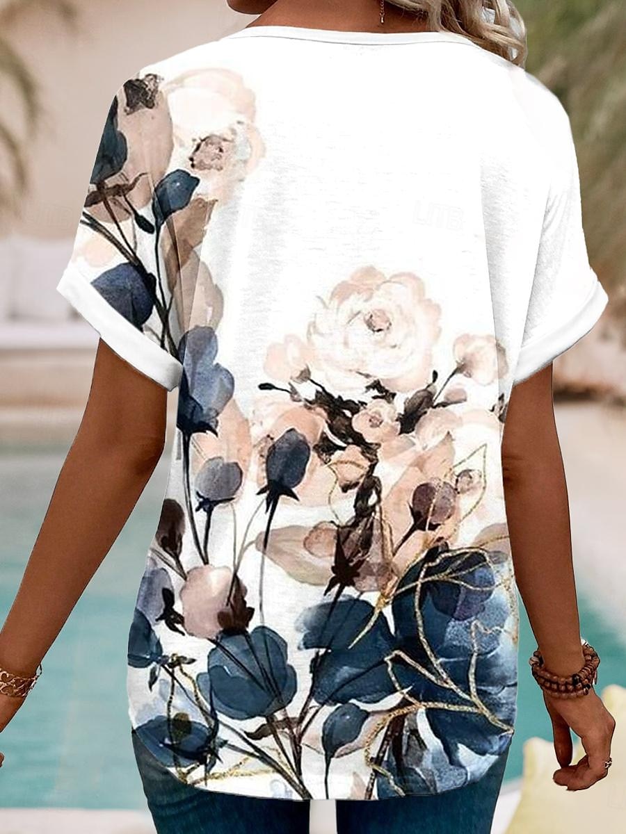 Ombre Floral Vacation Tee