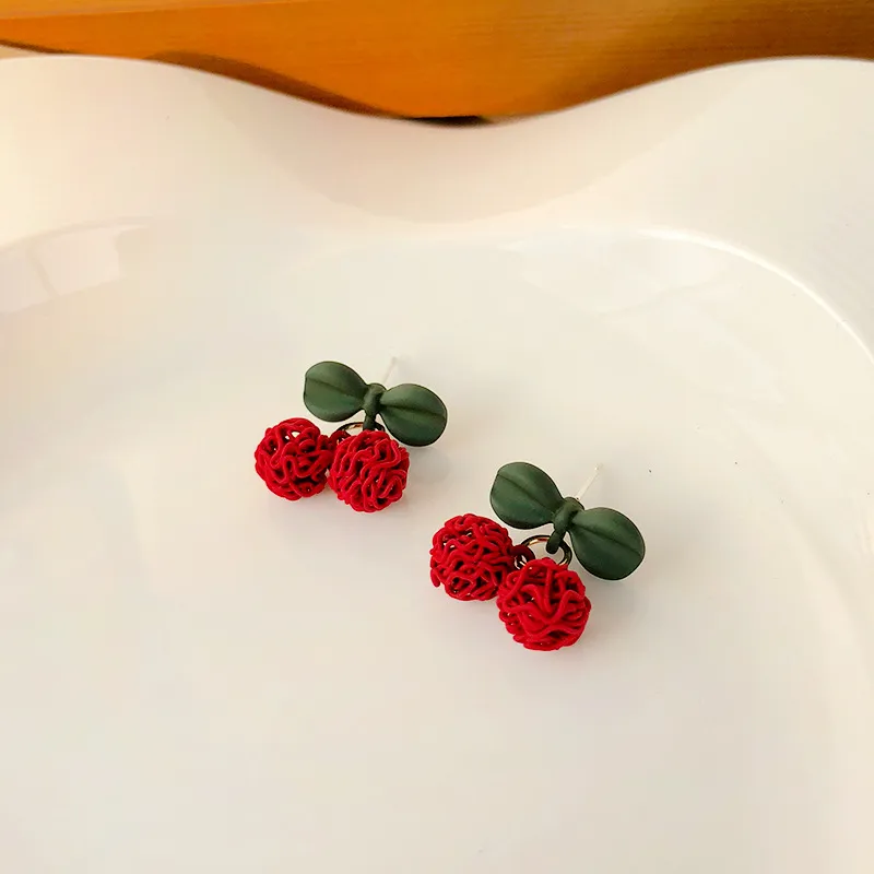 Playful Cherry Dangle Earrings